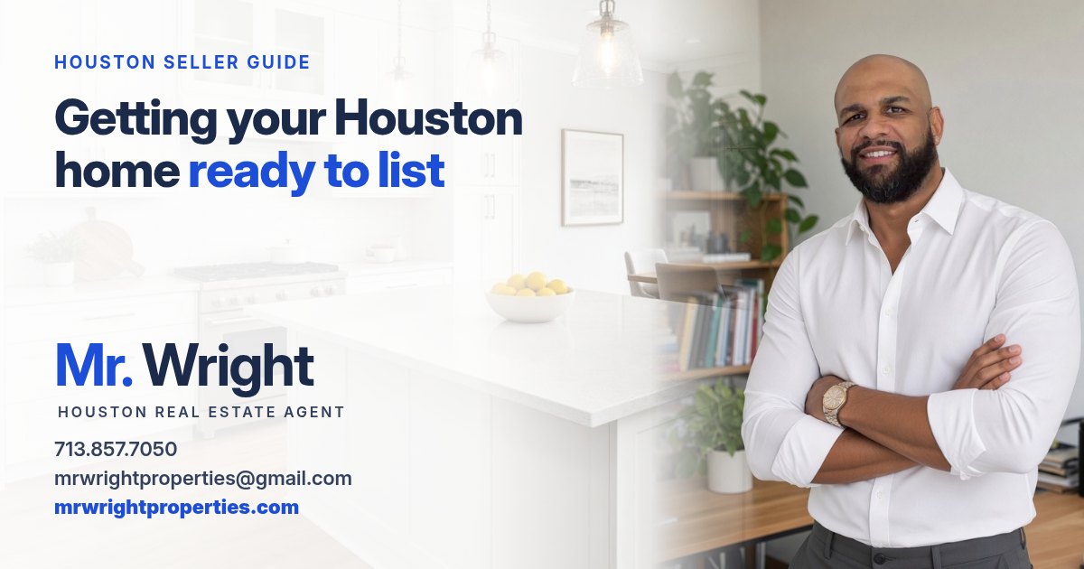 Featured image for "Getting your Houston home ready to list" with Mr. Wright, Houston real estate agent
